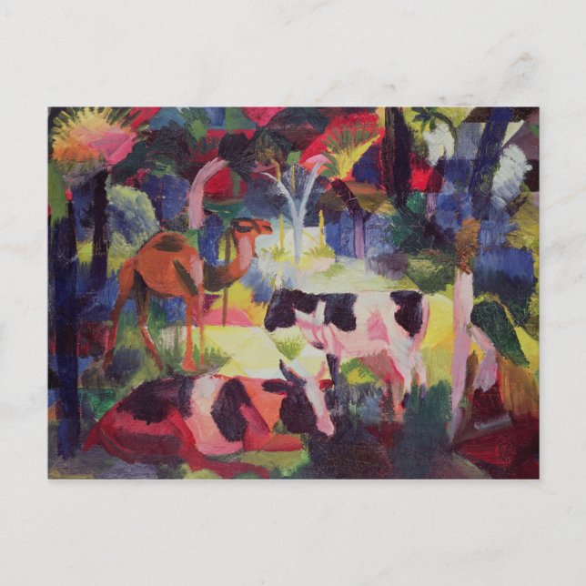 Landscape with Cows and a Camel Postcard (Front)