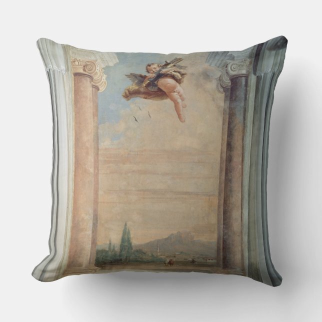 Landscape with Cupid, from the 'Foresteria' (Guest Throw Pillow (Front)