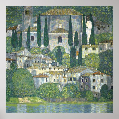 Landscape With Cypresses _ Gustav Klimt Poster