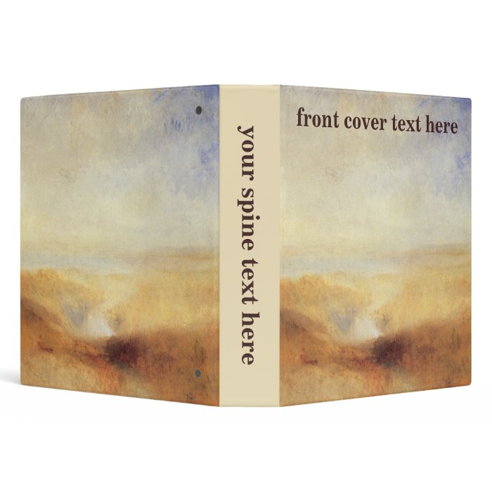 Landscape With Distant River And Bay by JMW Turner 3 Ring Binders