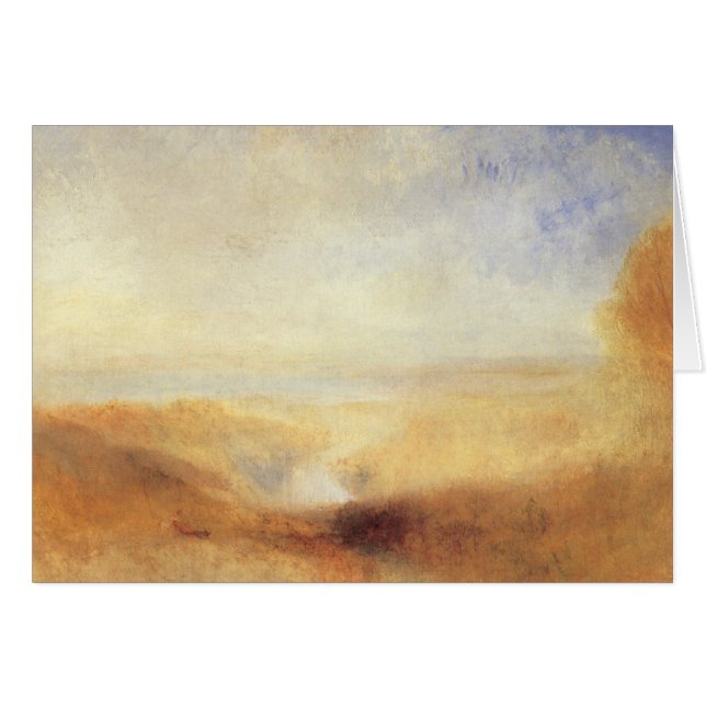 Landscape with Distant River Bay by Joseph Turner Cards (Front Horizontal)