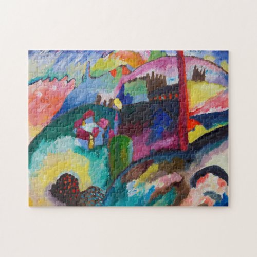 Landscape with Factory Chimney Wassily Kandinsky Jigsaw Puzzle