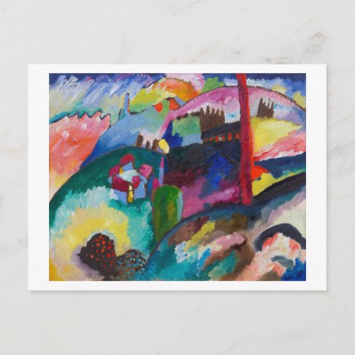 Landscape with Factory Chimney Wassily Kandinsky Postcard