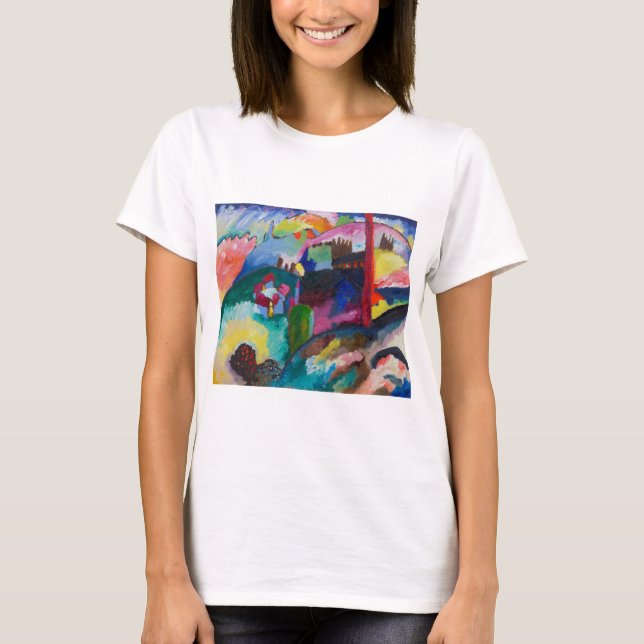 Landscape with Factory Chimney, Wassily Kandinsky T-Shirt (Front)