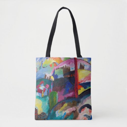 Landscape with Factory Chimney Wassily Kandinsky Tote Bag