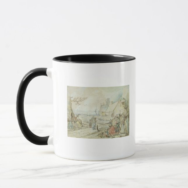 Landscape with Gypsy Fortune-Tellers Mug (Left)