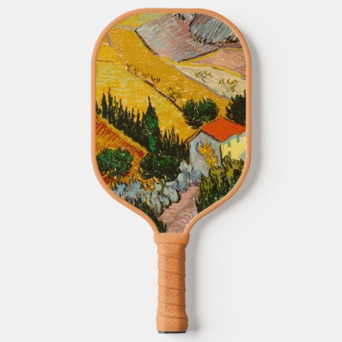 Landscape with House and Ploughma van Gogh  Pickleball Paddle