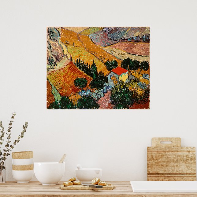 Landscape with House and Ploughman, Poster (Kitchen)