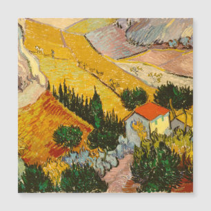 Landscape with House and PloughmaVincent van Gogh 