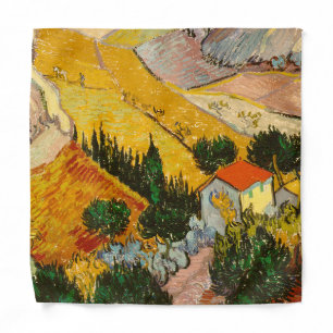 Landscape with House and PloughmaVincent van Gogh Bandana