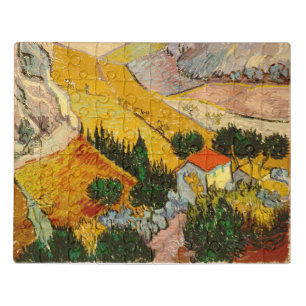 Landscape with House and PloughmaVincent van Gogh  Jigsaw Puzzle