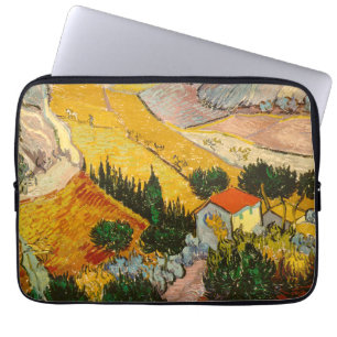 Landscape with House and PloughmaVincent van Gogh Laptop Sleeve