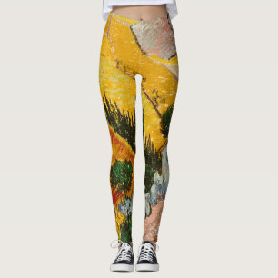 Landscape with House and PloughmaVincent van Gogh Leggings
