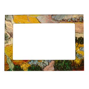 Landscape with House and PloughmaVincent van Gogh Magnetic Frame