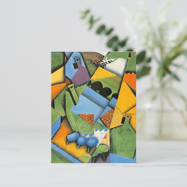 Landscape with Houses at Ceret Postcard (Standing Front)