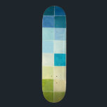 Landscape with Multicolored Pixilated Squares Skateboard<br><div class="desc">Megan Meagher created this piece utilizing a style known as digital pixilation. Artists use computer programs to design and draw their pieces, producing impressionistic renderings of real world settings. If you love abstract, experimental art this print is for you!</div>