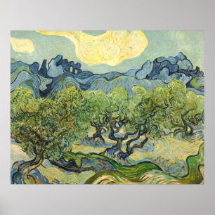 Landscape with Olive Vincent Willem van Gogh Poster