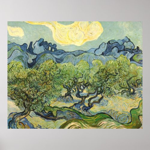 Landscape with Olive Vincent Willem van Gogh  Poster