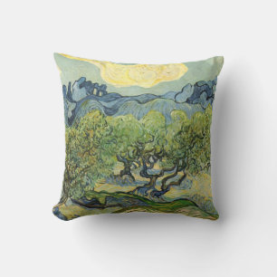 Landscape with Olive Vincent Willem van Gogh  Throw Pillow