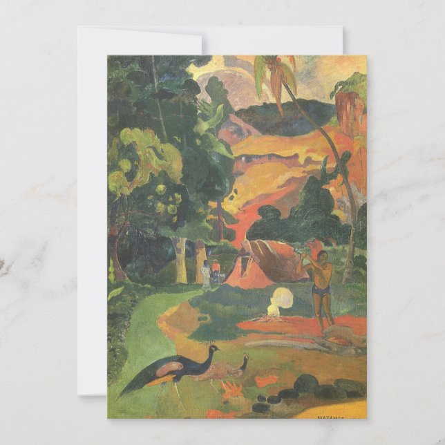 Landscape with Peacocks by Paul Gauguin (Front)