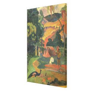 Landscape with Peacocks by Paul Gauguin Canvas Print