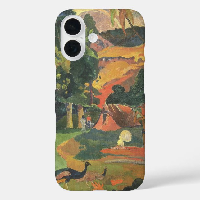Landscape with Peacocks by Paul Gauguin Case-Mate iPhone Case (Back)