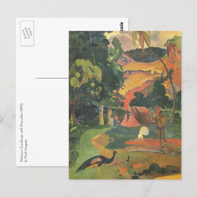 Landscape with Peacocks by Paul Gauguin Postcard (Front/Back)