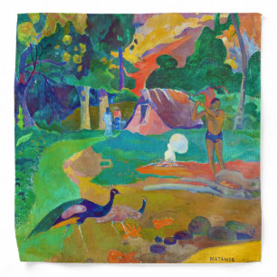 Landscape with Peacocks, Gauguin Bandana