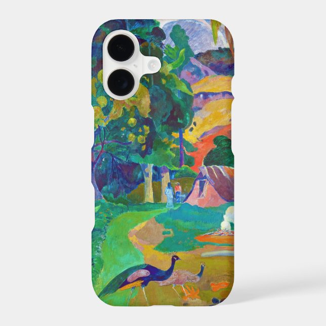 Landscape with Peacocks, Gauguin Case-Mate iPhone Case (Back)