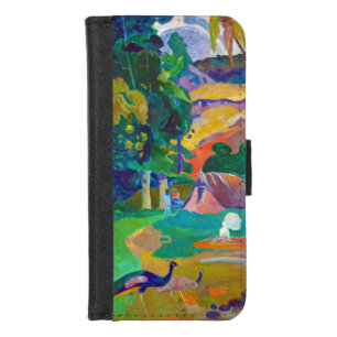 Landscape with Peacocks, Gauguin iPhone 8/7 Wallet Case