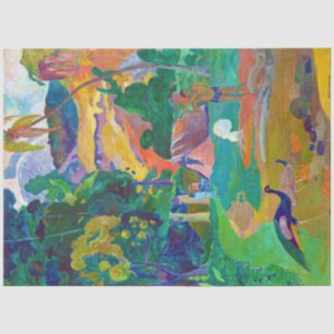 Landscape with Peacocks, Gauguin Tissue Paper