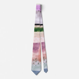 Landscape with Poplars - Paul Klee - Abstract Art Neck Tie