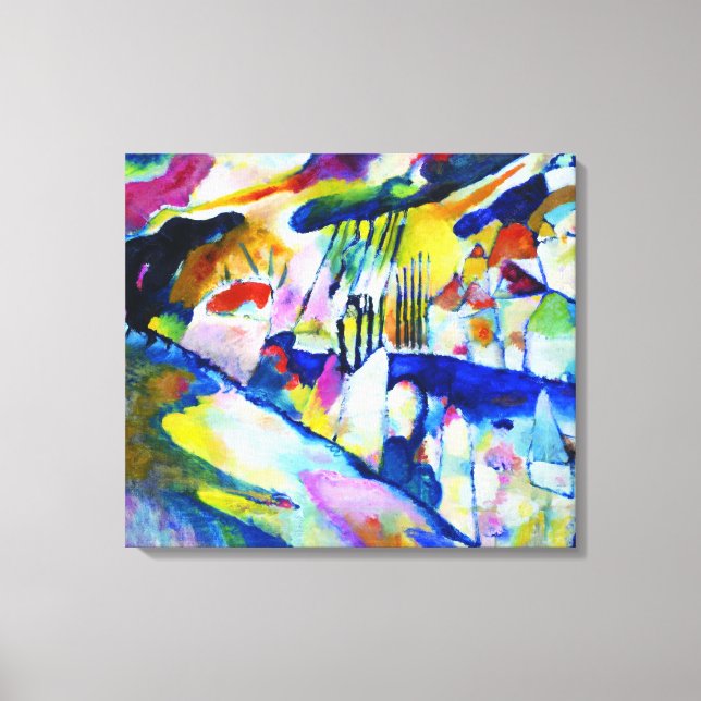 Landscape with Rain by Wassily Kandinsky Canvas Print (Front)