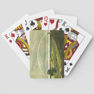 Landscape with Rainbow (by Caspar David Friedrich) Poker Cards