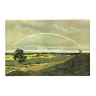 Landscape with Rainbow, famous artwork, Placemat