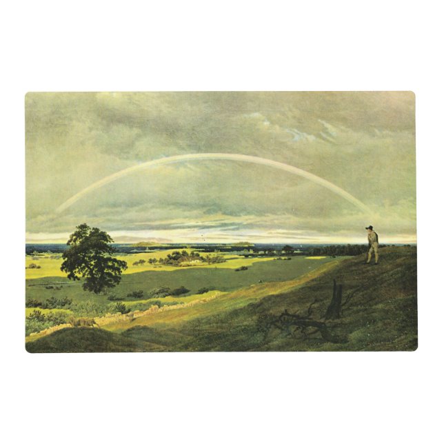 Landscape with Rainbow, famous artwork, Placemat (Front)