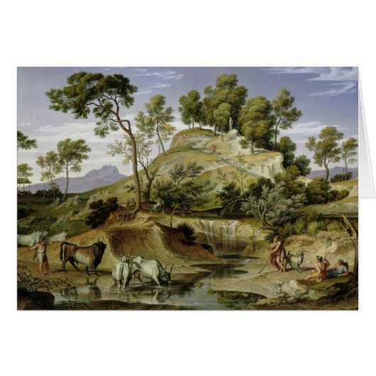 Landscape with Shepherds and Cows Cards (Front Horizontal)