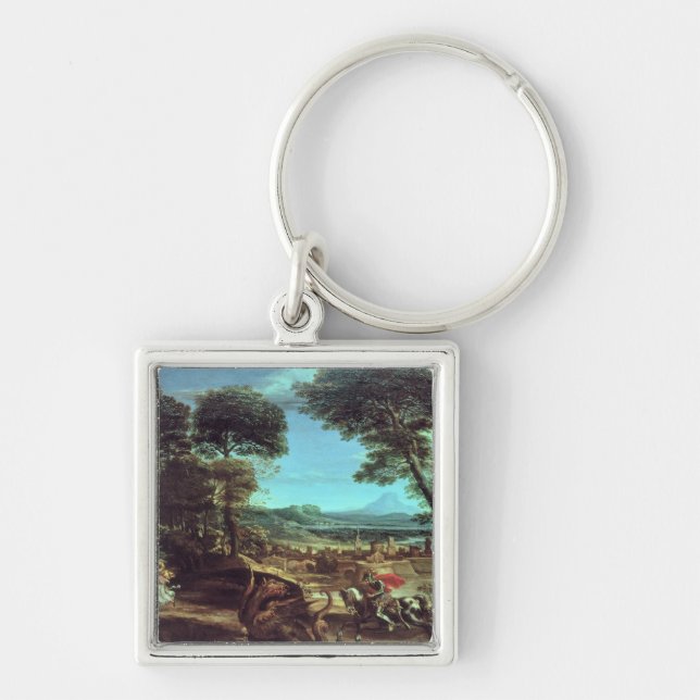 Landscape with St.George and the Dragon, c.1610 Keychain (Front)