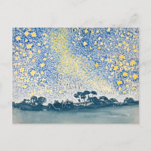 Landscape with Stars by Henri_Edmond Cross Postcard