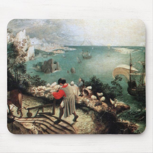 Landscape with the Fall of Icarus - 1558 Mouse Pad (Front)
