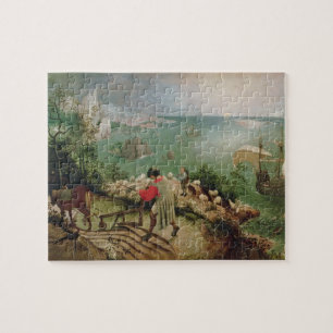 Landscape with the Fall of Icarus, c.1555 Jigsaw Puzzle
