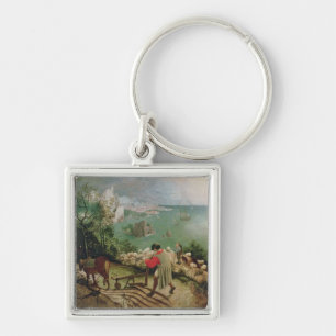 Landscape with the Fall of Icarus, c.1555 Keychain