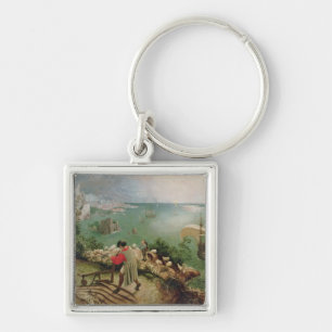 Landscape with the Fall of Icarus, c.1555 Keychain