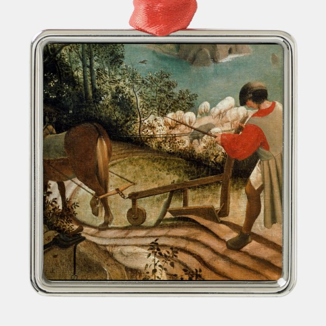 Landscape with the Fall of Icarus Metal Ornament (Front)
