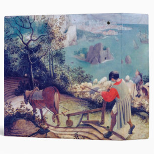 Landscape with the Fall of Icarus, Pieter Bruegel 3 Ring Binder