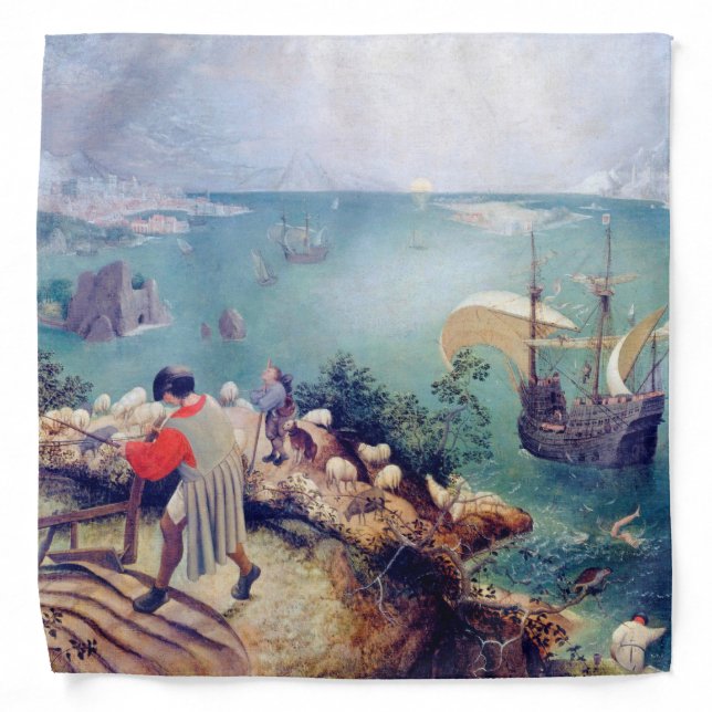 Landscape with the Fall of Icarus, Pieter Bruegel Bandana (Front)
