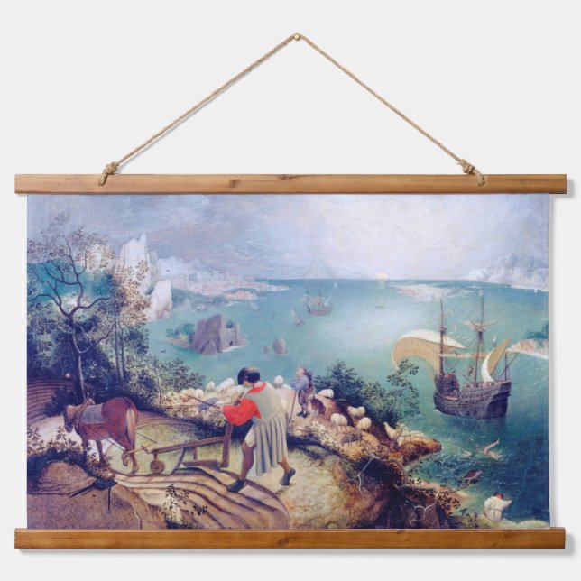 Landscape with the Fall of Icarus, Pieter Bruegel Hanging Tapestry (Front)