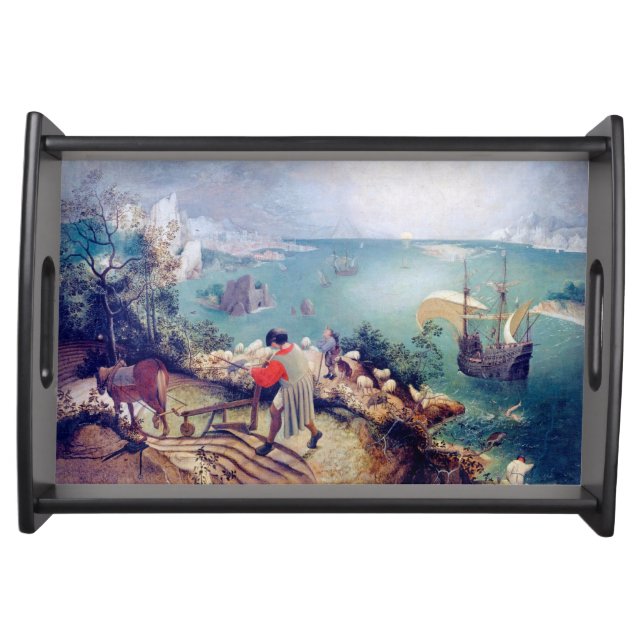 Landscape with the Fall of Icarus, Pieter Bruegel Serving Tray (Front)