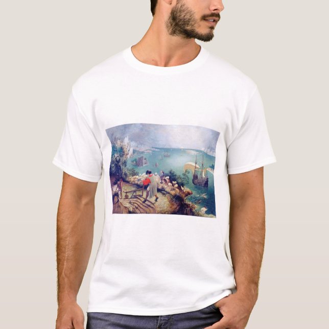 Landscape with the Fall of Icarus, Pieter Bruegel T-Shirt (Front)