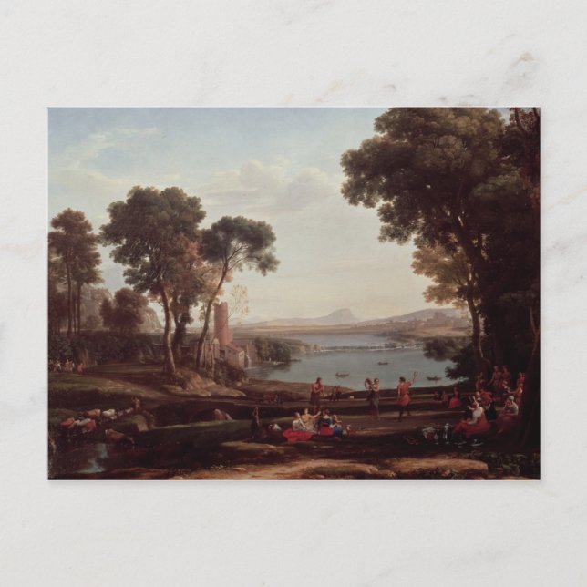 Landscape with the Marriage of Isaac Postcard (Front)